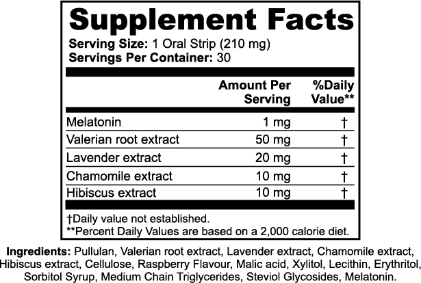 Sleep Strips — Fast-Acting Oral Sleep Aid